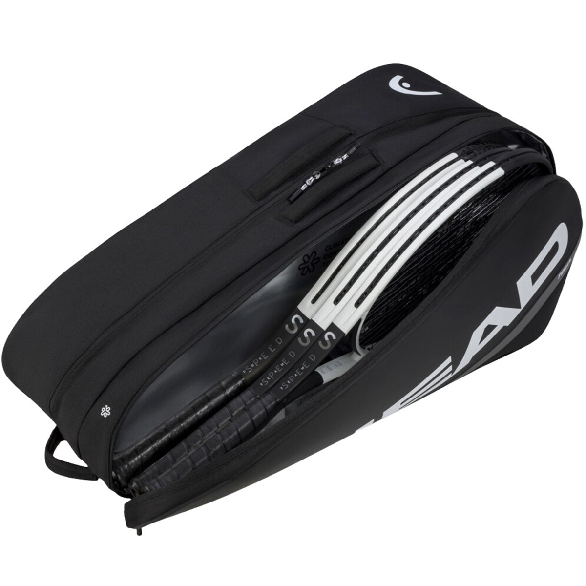 260624 Head Tour 9R Tennis Racquet Bag L (Black/White)