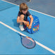 HeadPawJRBl-262605-Ball-BNDL Head Paw Patrol Junior Tennis Bundle (Blue) - 1 Racquet, 1 Backpack & 3 Balls