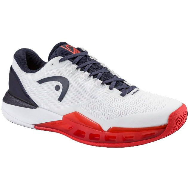 Head Men's Revolt Pro 5 Tennis Shoes (White/Navy) - facing right