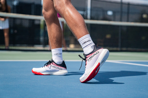 273704 Head Men's Motion Pro Pickleball Shoes (White/Red)