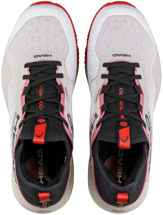273704 Head Men's Motion Pro Pickleball Shoes (White/Red)