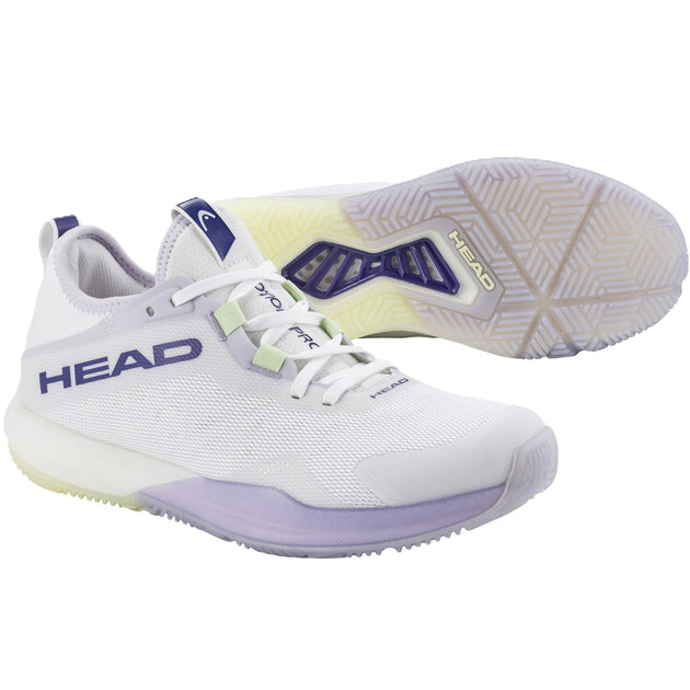 274635-WHLV Head Women's Motion Pro Padel Shoes (White/Lavender)