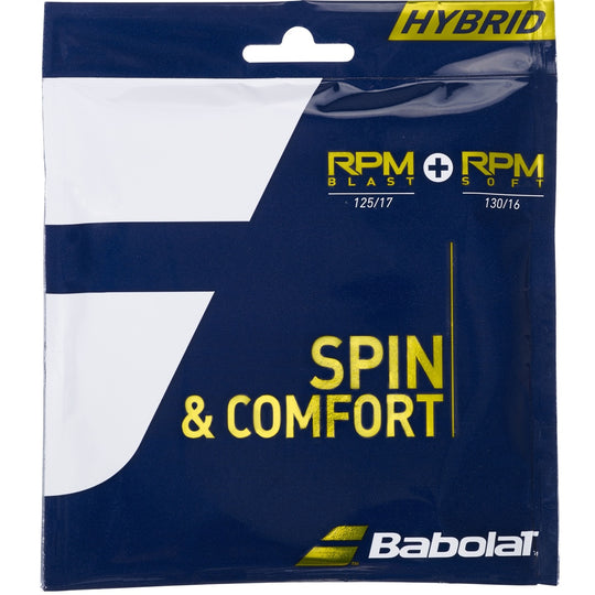 281039 Babolat Hybrid RPM Blast 17g + RPM Soft 16g Tennis String (Set)