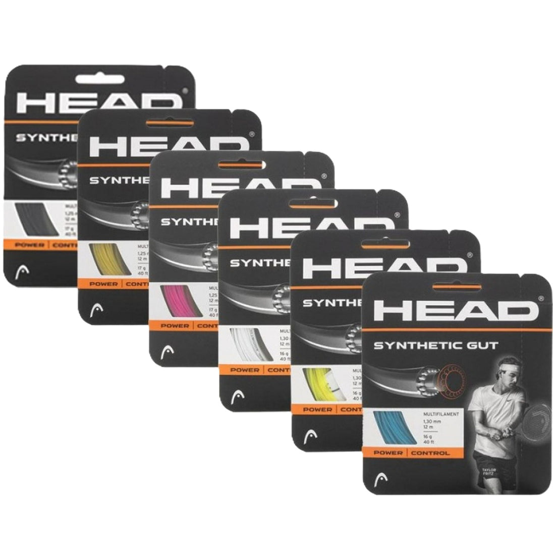 281111-16 Head Synthetic Gut 16g Tennis String (Set)