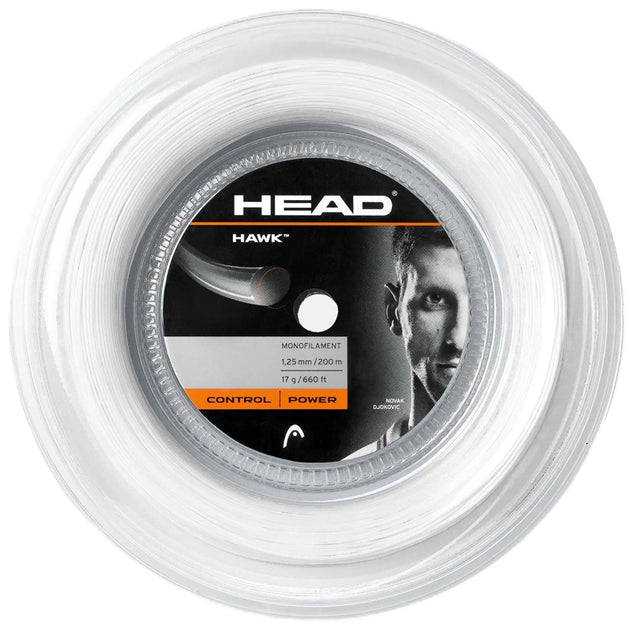 Head Hawk 17g Tennis String (Reel) - White