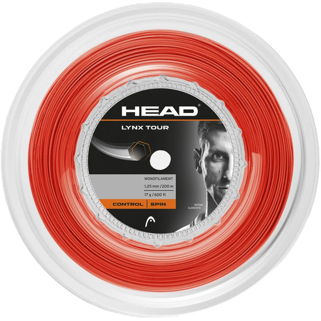 Head Lynx Tour 17g Tennis String (Reel) - Orange