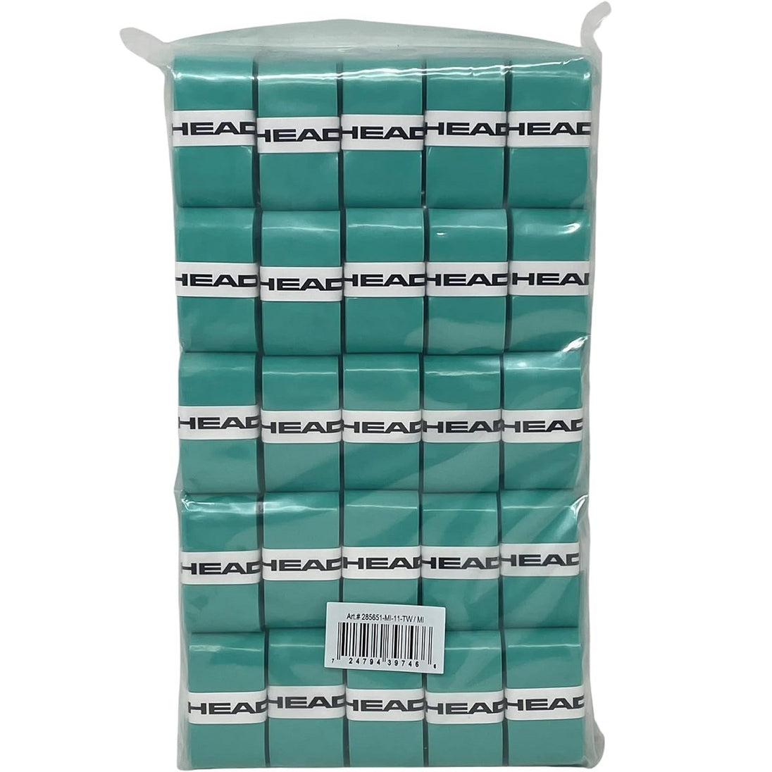 Head Prime Tour Tennis Racquet Overgrip 50-Pack (Mint)