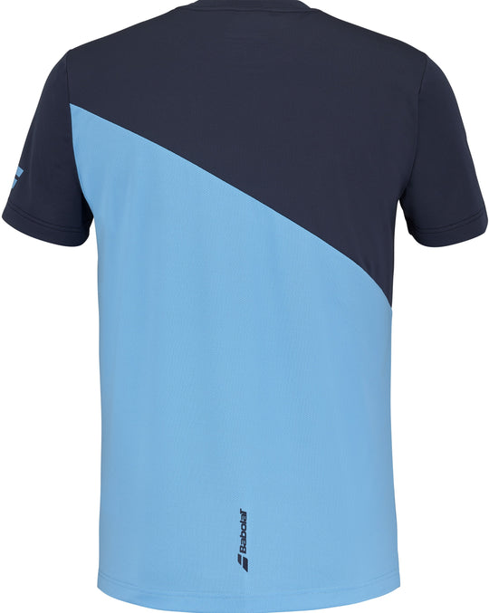 2MS25011X-4035 Babolat Men's Drive Crew Neck Tennis Training Tee (Drive Blue)