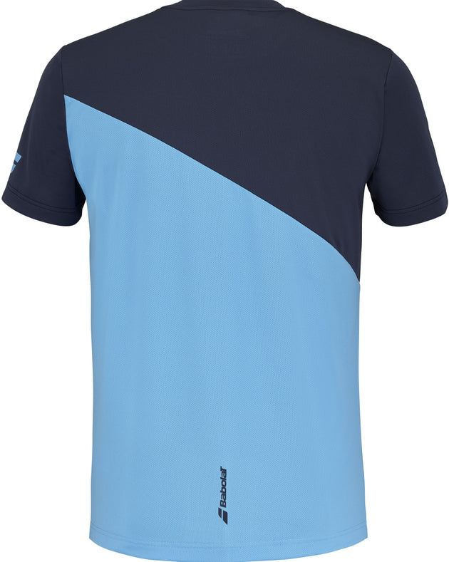 2MS25011X-4035 Babolat Men's Drive Crew Neck Tennis Training Tee (Drive Blue)