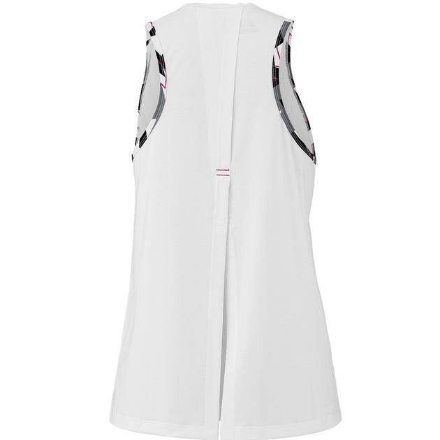 Babolat Women's Aero Tennis Training 2WS23072Y-1000 Tank Top (White/White)