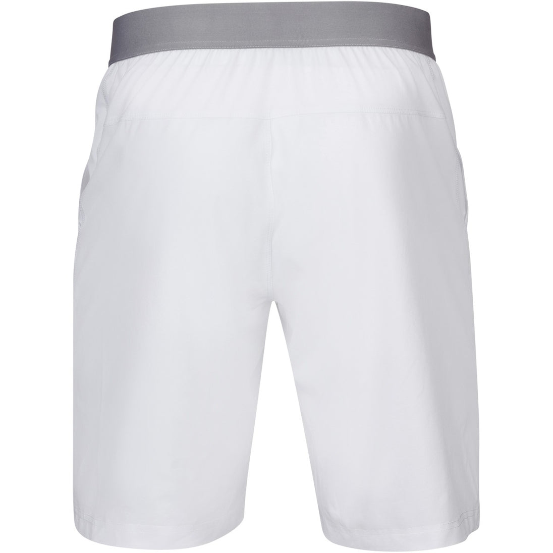 Babolat Men's Compete Tennis XLong Shorts w/ 9 Inch Inseam & Performance Polyester (White/White)