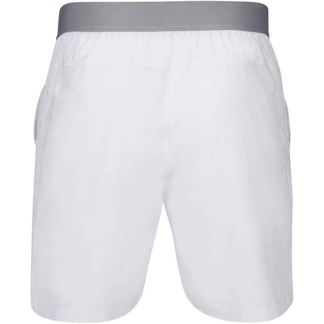 Babolat Men's Compete Tennis Shorts w/ 7 Inch Inseam & Performance Polyester (White/White)