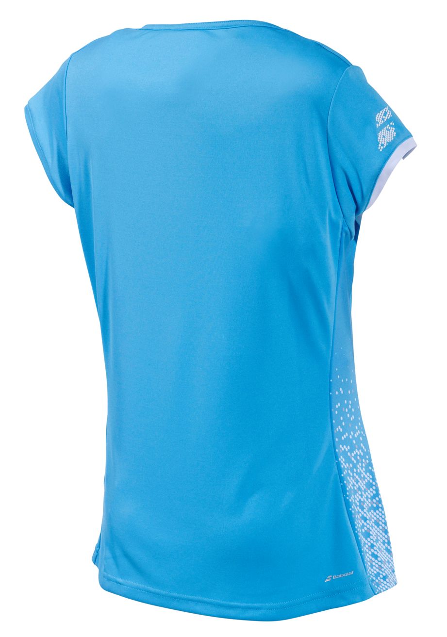 Babolat Women's Performance Cap Sleeve Tennis Top (Horizon Blue)