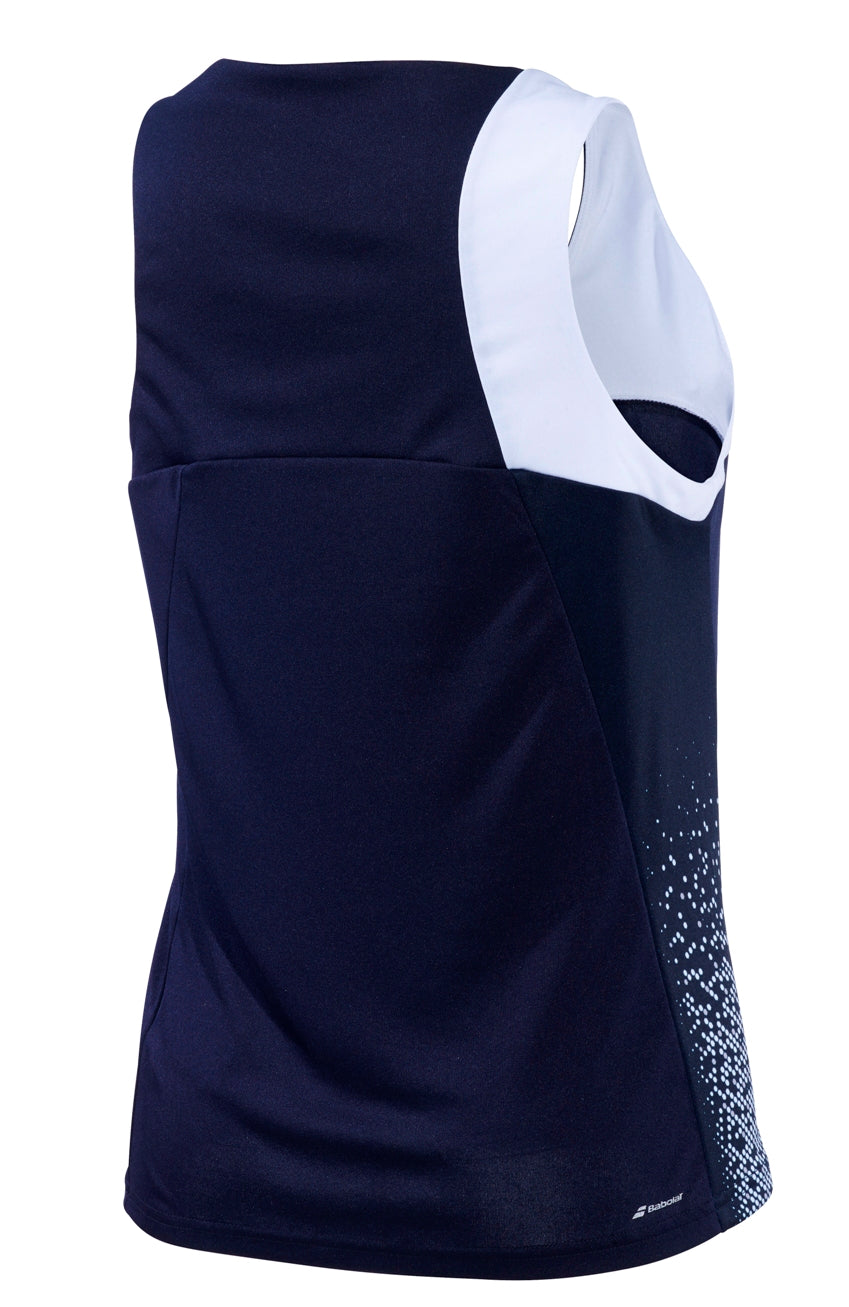 Babolat Women's Performance Tennis Tank Top (Black/White)