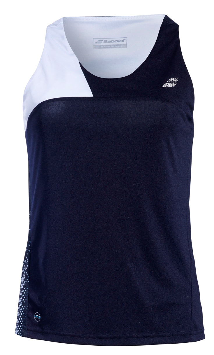 Babolat Women's Performance Tennis Tank Top (Black/White)