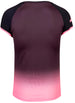 Babolat Women's Compete Cap Sleeve Tennis Top w/ Fiber-Dry Polyester (Black/Geranium Pink)