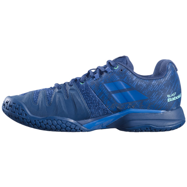 30F21442-4090 Babolat Men's Propulse Blast All Court Tennis Shoes (Dark Blue/Viridian Green)