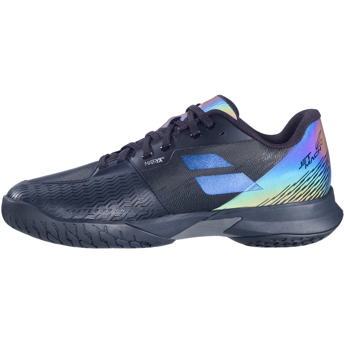 Babolat Men's Jet Mach 4 All Court Tennis Shoes (Black/Spectra)