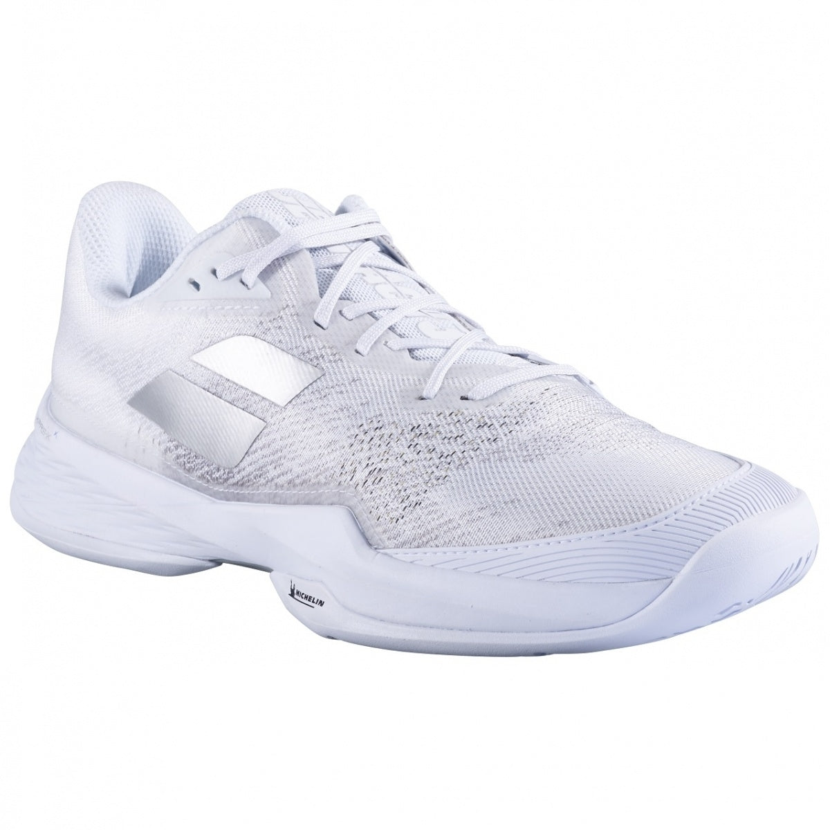 30S21629-1019 Babolat Men's Jet Mach 3 Tennis Shoes (White/Silver)