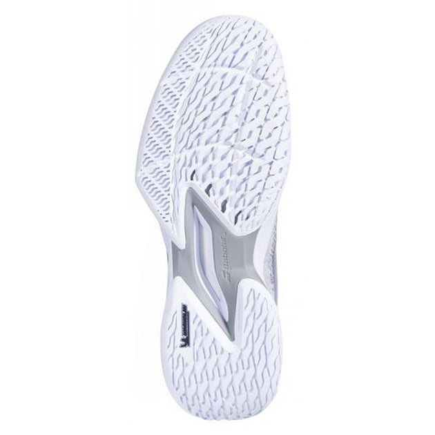 30S21629-1019 Babolat Men's Jet Mach 3 Tennis Shoes (White/Silver)