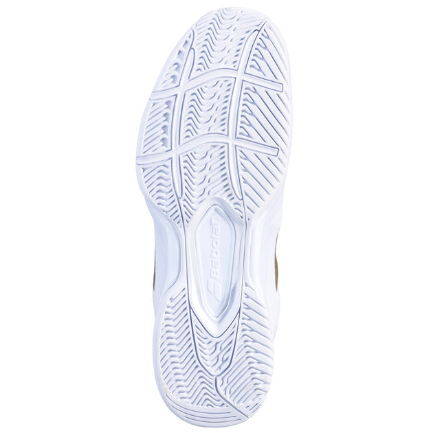 30S22550-1070 Babolat Men's SFX3 All Court Wimbledon Tennis Shoes (White/Gold) - Sole