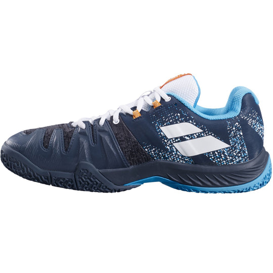 30S23571-3029 Babolat Men's Movea Padel Shoes (Grey/Scuba Blue)