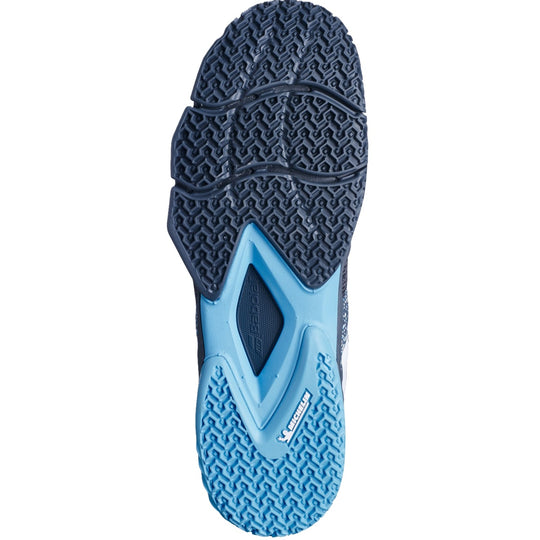 30S23571-3029 Babolat Men's Movea Padel Shoes (Grey/Scuba Blue)