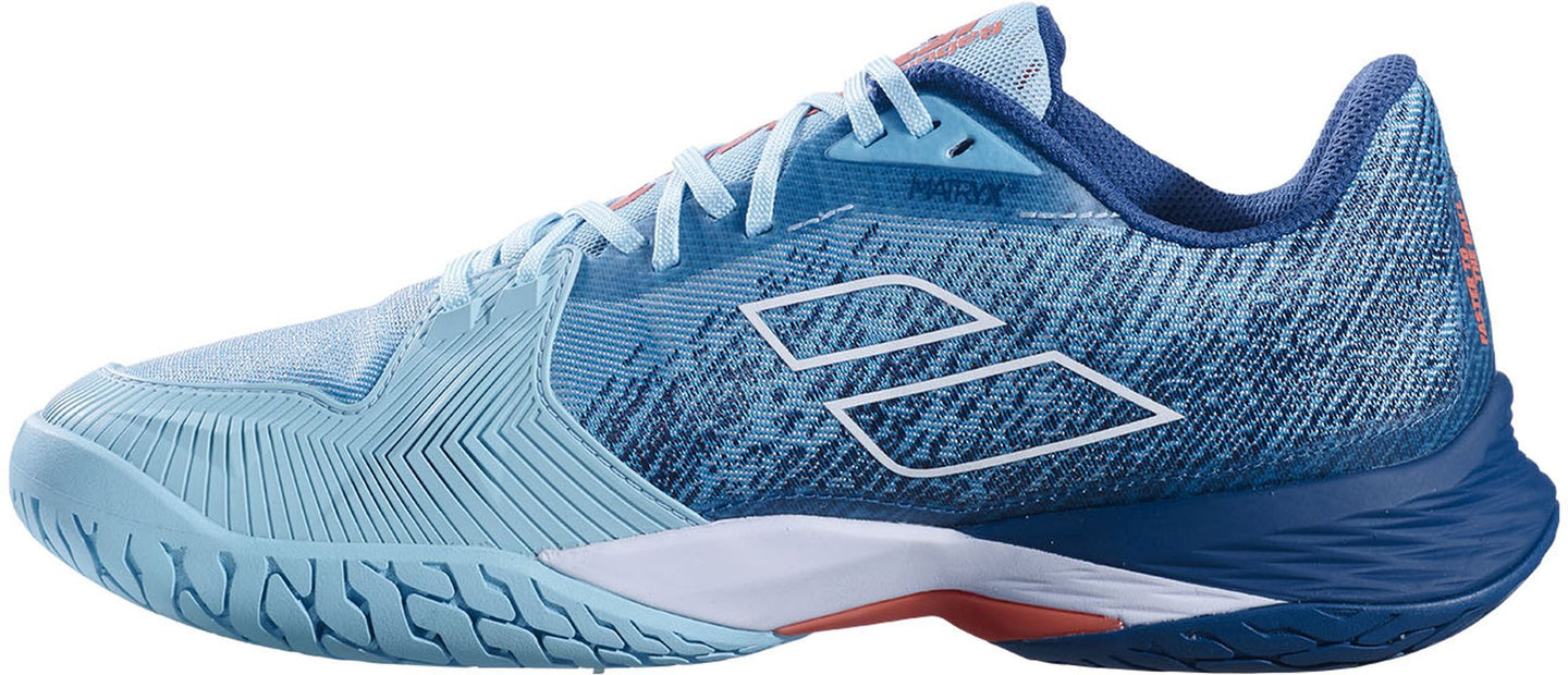 30S23846-4105 Babolat Men's Jet Mach 3 Wide All Court Tennis Shoes (Angel Blue)