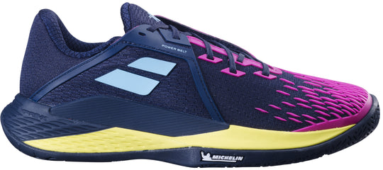 30S24208-4117 Babolat Men's Propulse Fury 3 All Court Tennis Shoes (Dark Blue/Pink Aero)