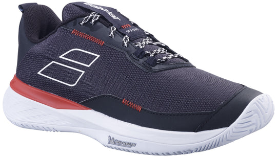 Babolat Men's SFX Evo All Court Tennis Shoes (Black/Fiesta Red)