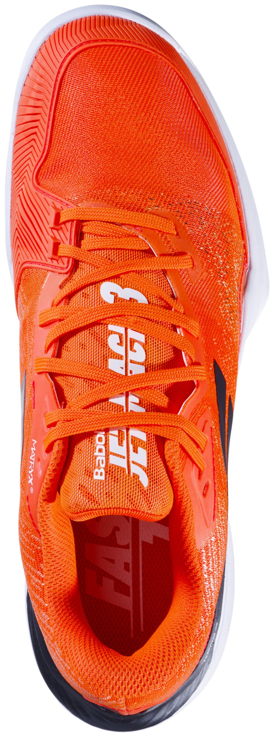 30S24629-5059 Babolat Men's Jet Mach 3 All Court Tennis Shoes (Strike Red/White)