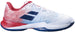 30S24846-1005 Babolat Men's Jet Mach 3 Wide All Court Tennis Shoes (White/Estate Blue)