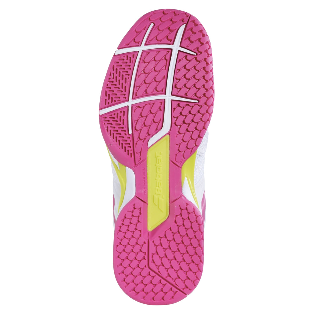 31S21447-1058 Babolat Women's Propulse Blast All Court Tennis Shoes (White/Red Rose)