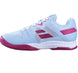 31S22530-4098 Babolat Women's SFX3 All Court Tennis Shoes (Clearwater/Cherry) - Left