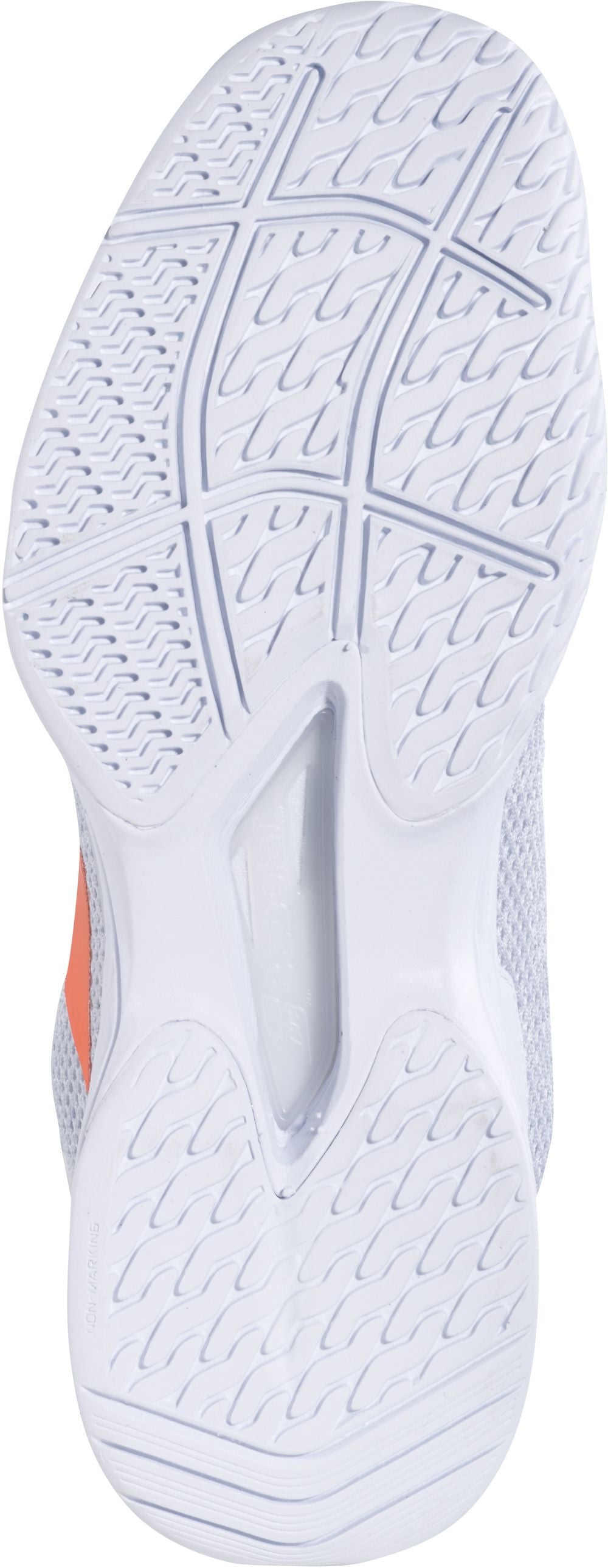 31S22651-1063 Babolat Women's Jet Tere All Court Tennis Shoes (White/Living Coral)
