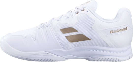 31S23885-1070 Babolat Women's SFX3 All Court Wimbledon Tennis Shoes (White/Gold)