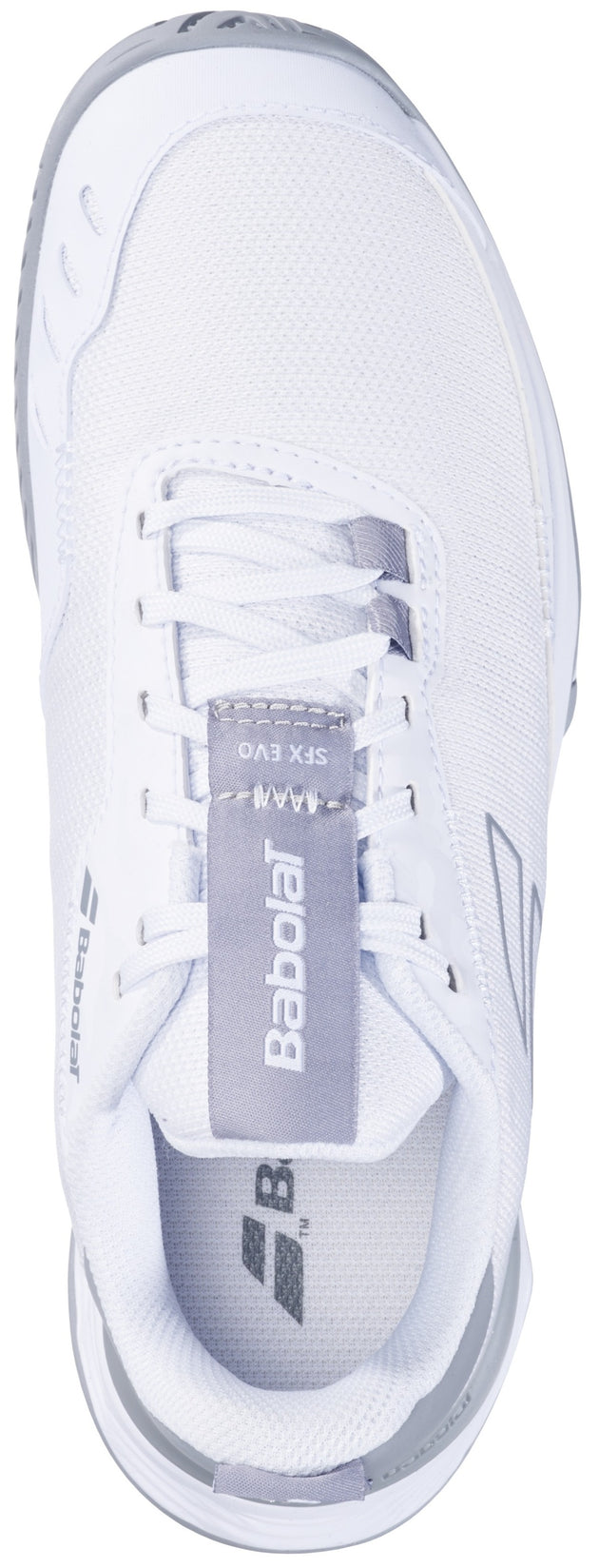 31S24556-1080 Babolat Women's SFX EVO All Court Tennis Shoes (White/Lunar Grey)