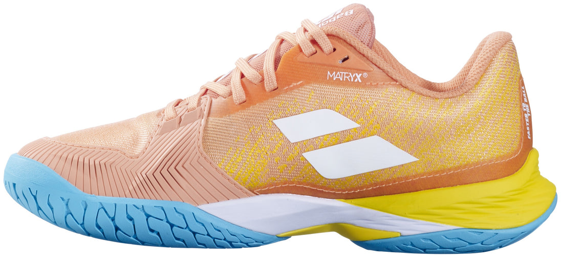 31S24630-6018 Babolat Women's Jet Mach 3 All Court Tennis Shoes (Coral/Gold Fusion)