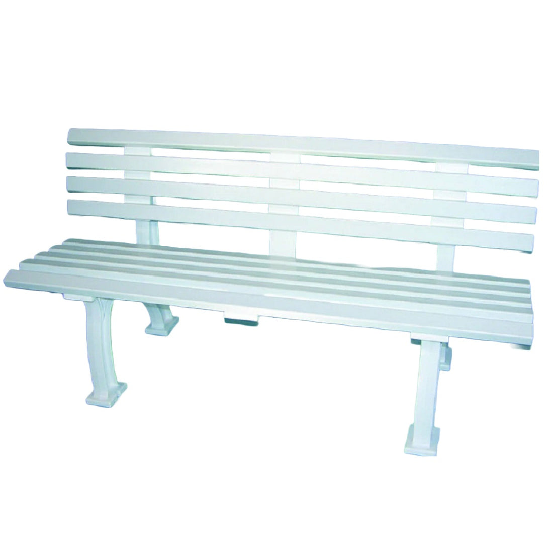 3230 Har-Tru Courtsider Court Bench -White