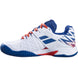Babolat Junior Propulse All Court Tennis Shoe (White/Estate Blue) - Left