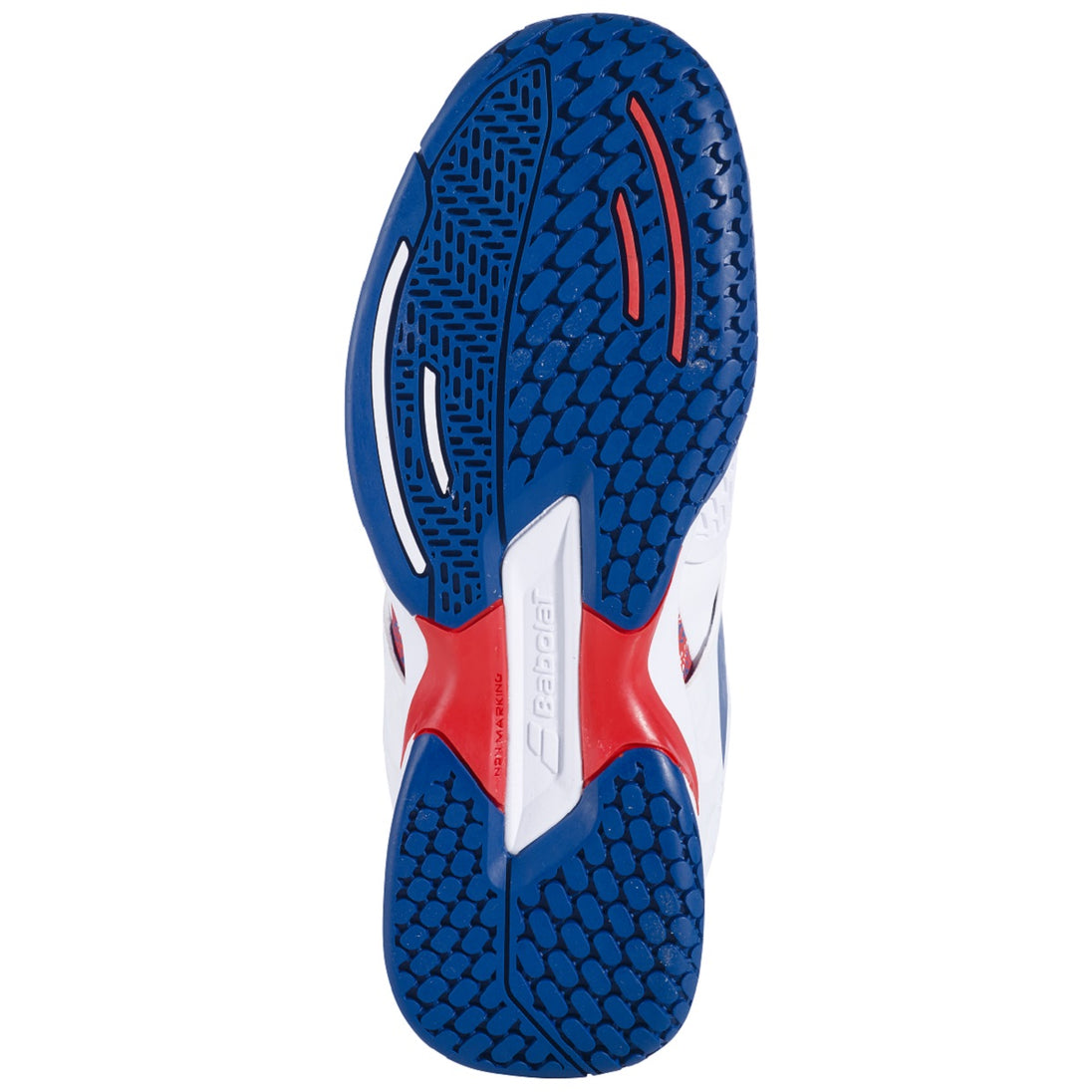Babolat Junior Propulse All Court Tennis Shoe (White/Estate Blue) - Sole