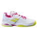 33S21478-1058 Babolat Junior Propulse All Court Tennis Shoe (White/Red Rose)