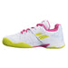 33S21478-1058 Babolat Junior Propulse All Court Tennis Shoe (White/Red Rose)