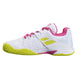 33S21478-1058 Babolat Junior Propulse All Court Tennis Shoe (White/Red Rose)