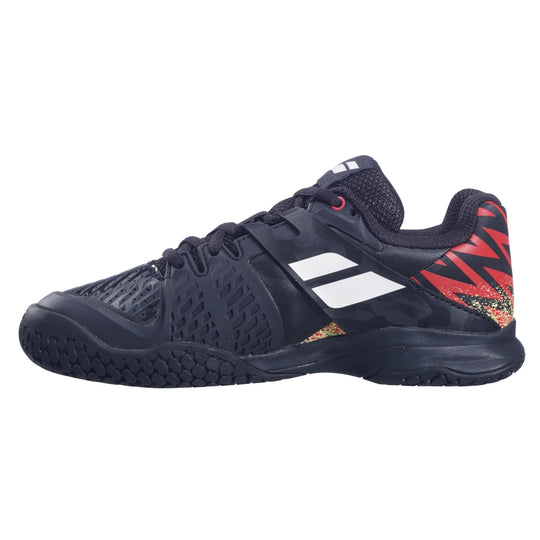 33S21478-2001 Babolat Junior Propulse All Court Tennis Shoe (Black/White)
