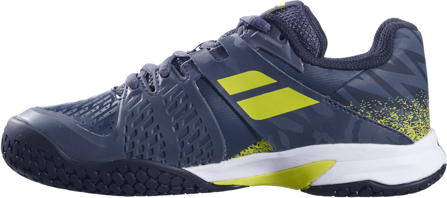 33S23478-3027 Babolat Junior Boys Propulse All Court Tennis Shoe (Grey/Aero)