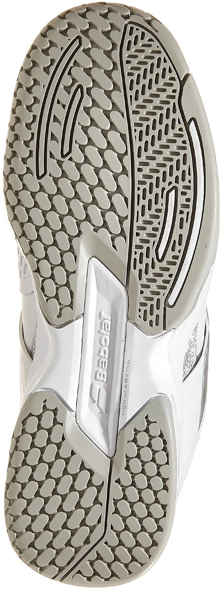 33S23553-1019 Babolat Junior Propulse Wimbledon All Court Tennis Shoes (White/Silver)