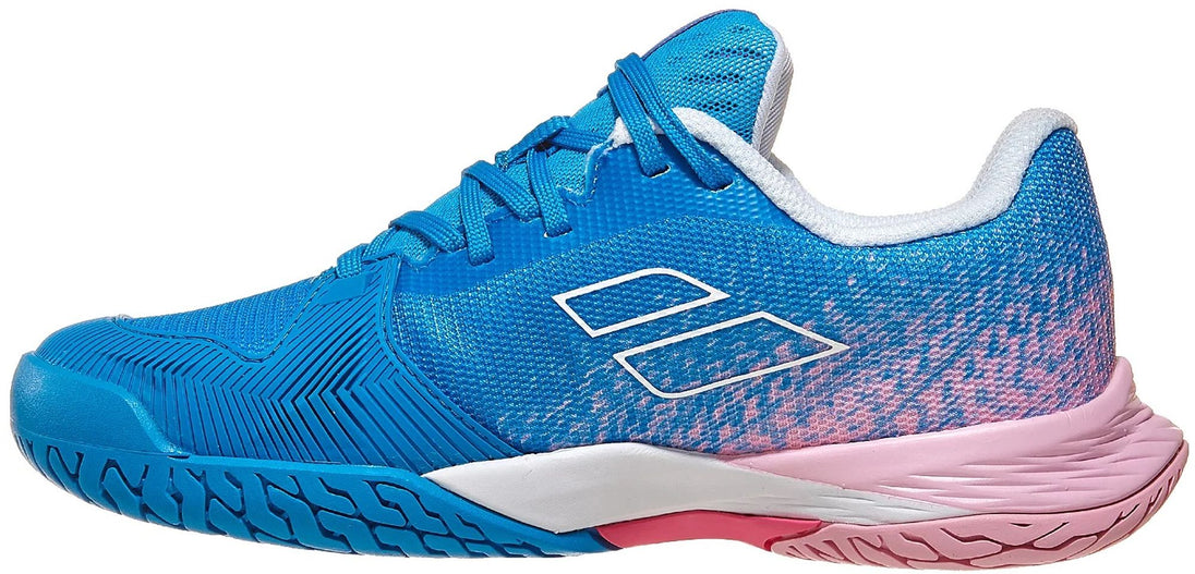 33S23883-4106 Babolat Junior Girls Jet Mach 3 All Court Tennis Shoes (French Blue)