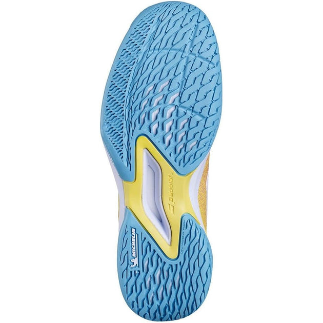 33S24883-6018 Babolat Junior Jet Mach 3 All Court Tennis Shoes (Coral/Gold Fusion)