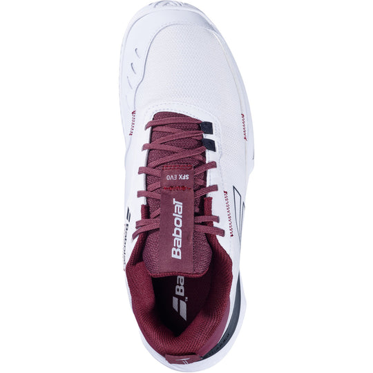 3A0F25A555-1109 Babolat Men's SFX Evo All Court Tennis Shoes (White/Port Royale)